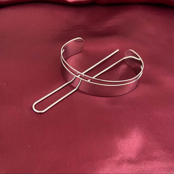 Metal Silver Hair Cuff Bun Cage - Picture 4 of 5